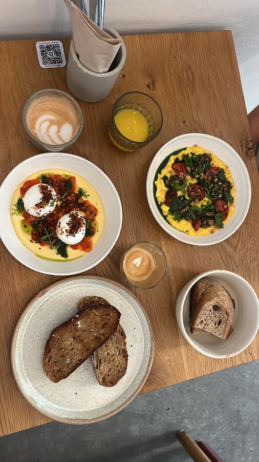 Brunch spread from above